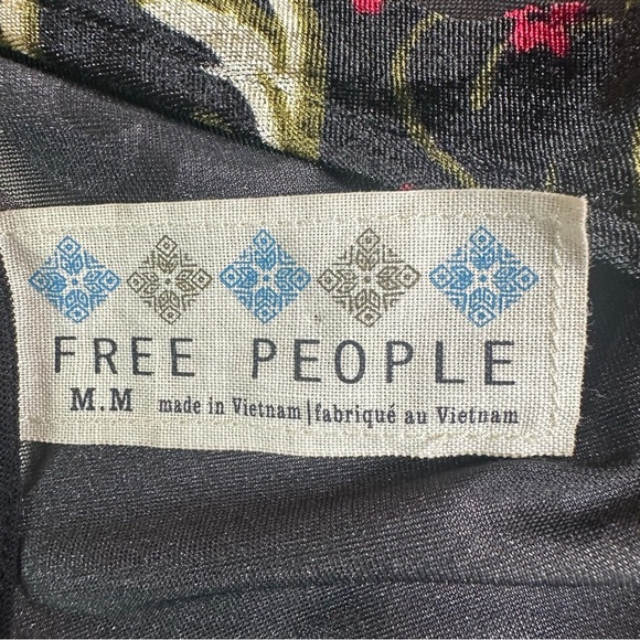 Free People Velvet Burnout Mini Dress. Size Medium - Picture 4 of 6